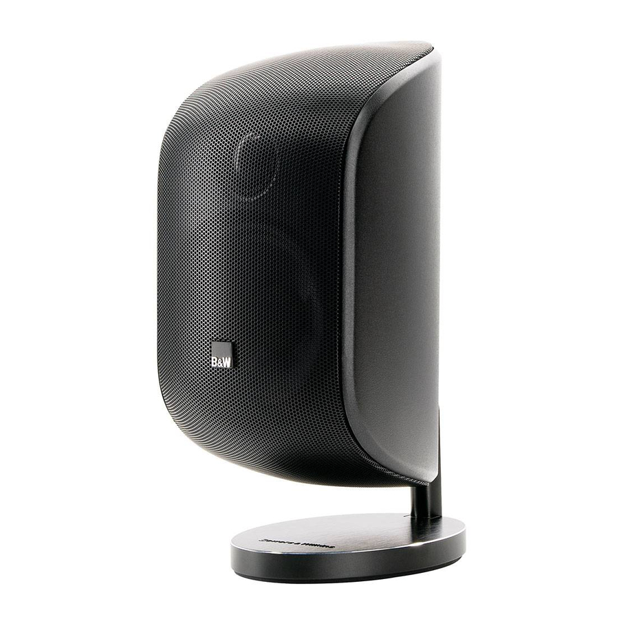 Bowers & Wilkins M-1 - Satellite Speaker Manual