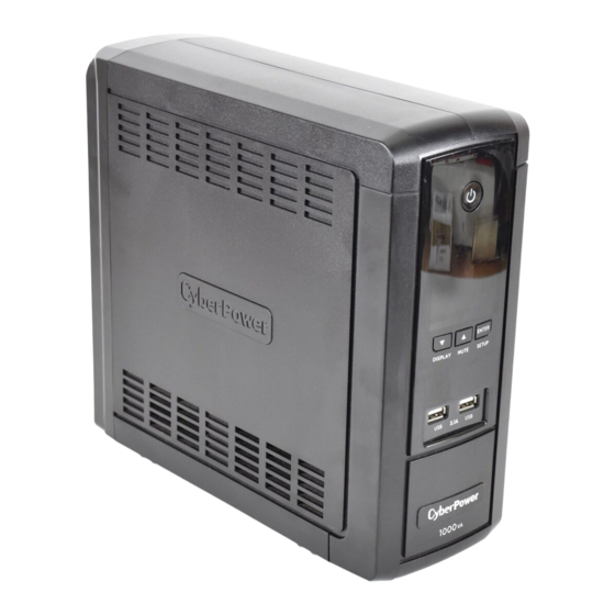 CyberPower BRG1000AVRLCD User Manual