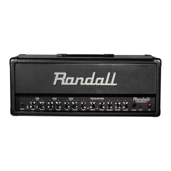 Randall RG1503H Operation Manual