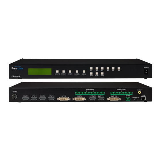 PureLink PS-6300S Owner's Manual