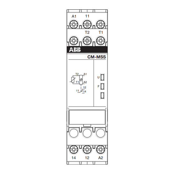 ABB CM-MSS.12 Operating And Installation Instructions