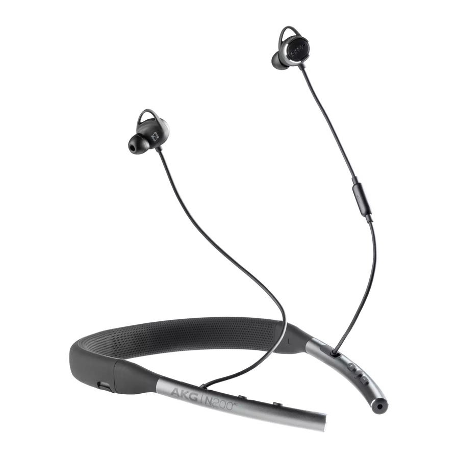 Harman AKG N200NC Manual
