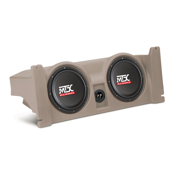 MTX ThunderForm Owner's Manual