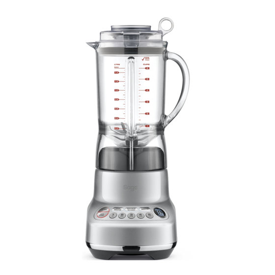 Sage Fresh & Furious BBL620 Quick Manual