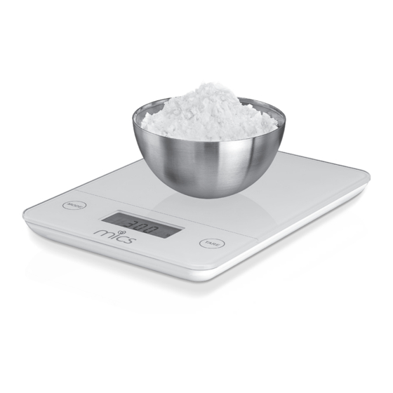 mics MCKS0519E Kitchen Scale Manuals