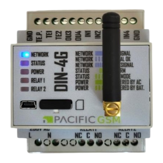 Pacific GSM DIN-4G Instructions Manual