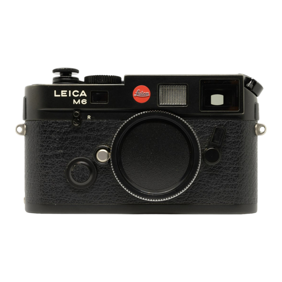 Leica M6 TTL Instructions Manual