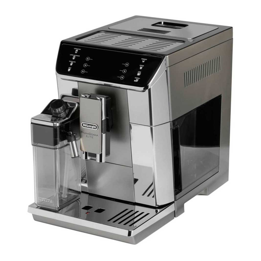 DeLonghi PrimaDonna Elite; ECAM65055 - Espresso Machine Manual