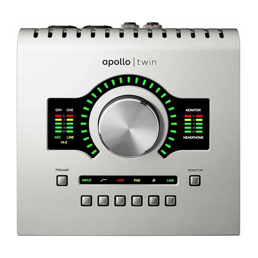 Universal Audio Apollo Twin Manual
