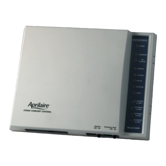 Aprilaire 6404 Safety & Installation Instructions