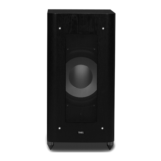 Thiel USS SmartSub Owner's Information