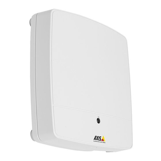 Axis A1001 Installation Manual