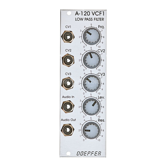 DOEPFER A-120  VCF 1 Manual