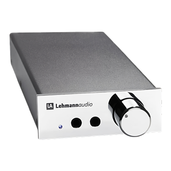 Lehmannaudio Linear USB User Manual