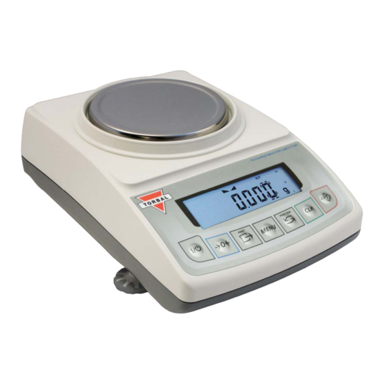 Torbal ERX Series Quick Reference Manual