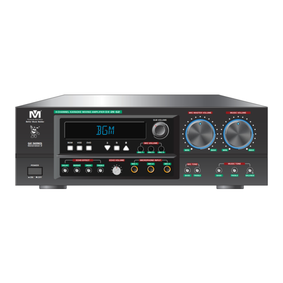 Better Music Builder G2 Series Owner's Manual