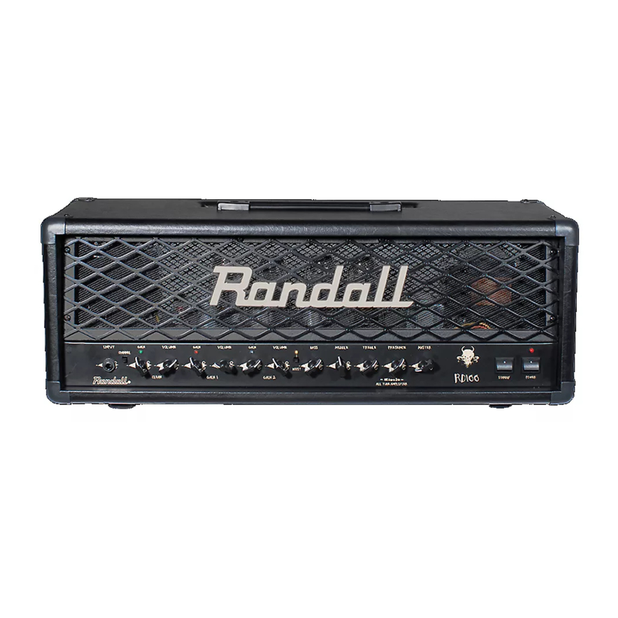 Randall Diavlo RD100H - Amplifier Manual