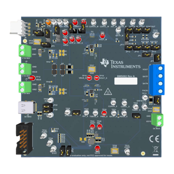 Texas Instruments BQ25960HEVM Manuals
