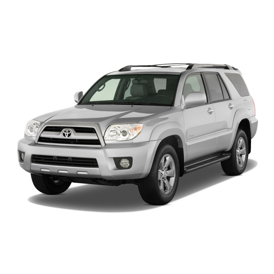 Toyota 2009 4runner Owner's Manual