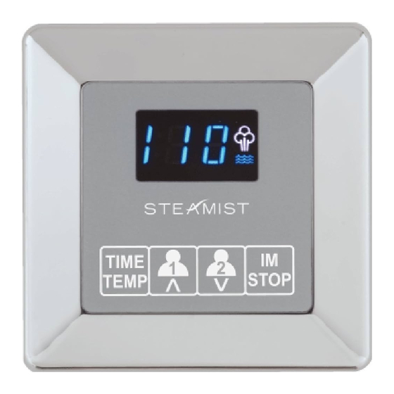 Steamist TSC-250T Installation And Operating Instructions