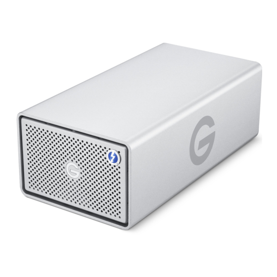 G-Technology G-RAID with Thunderbolt Product Manual