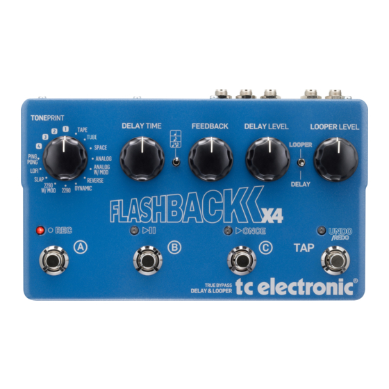 TC Electronic Flashback X4 Delay Manual