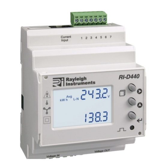Rayleigh Instruments RI-D440 Instruction Manual