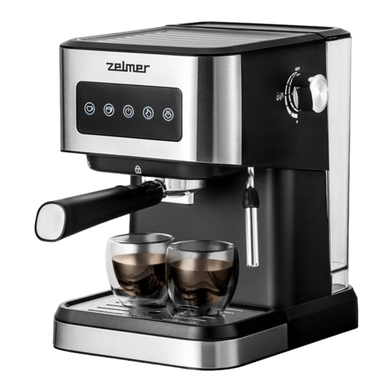 Zelmer ZCM6255 Espresso Coffee Machine Manuals