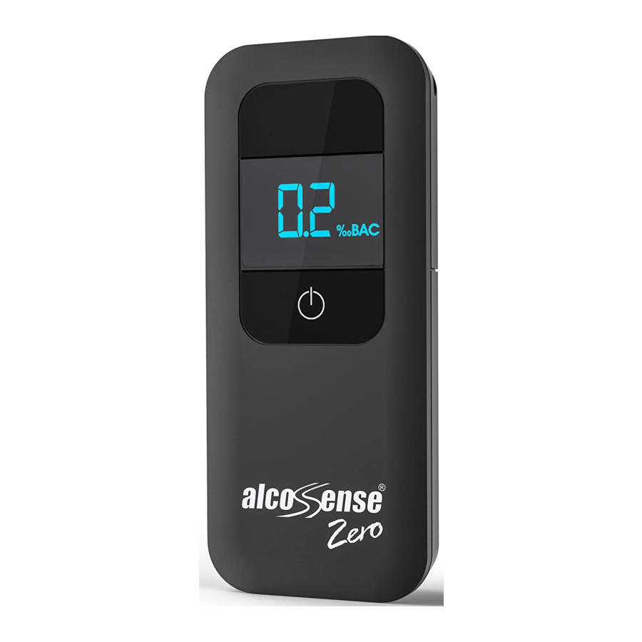 AlcoSense Zero - Alcohol Tester Manual
