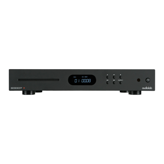 Audiolab 6000CDT User Instructions
