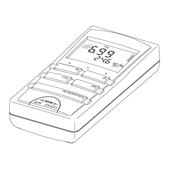 wtw pH 3150i Operating Manual