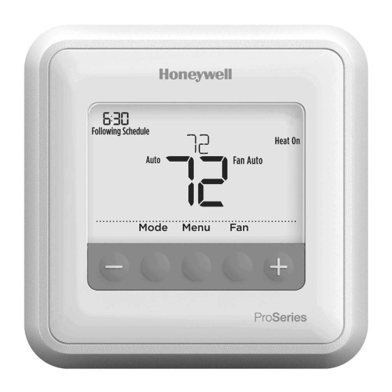 Honeywell Home TH4110U2005/U Manuals