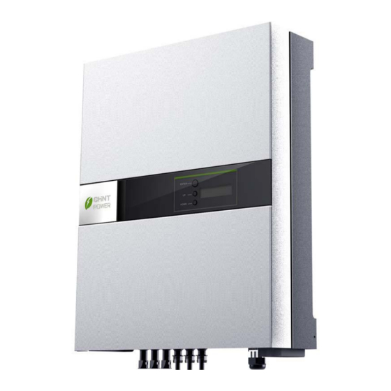 Chint Power CPS SC4.6KTL-O Installation And Operation Manual