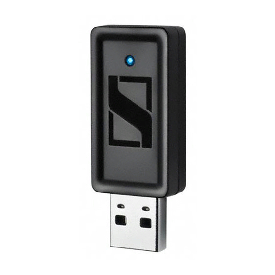 Sennheiser BTD 500 USB Instruction Manual