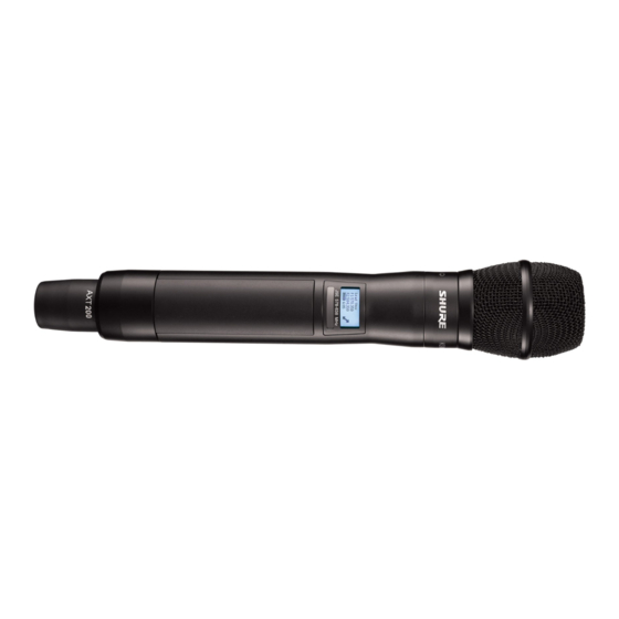 Shure AXT200 User Manual
