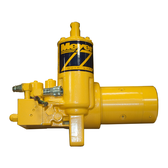 Meyer E-60 QUIK-LIFT Service Manual
