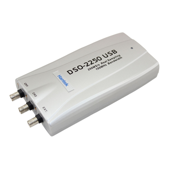 Hantek DSO-2250 USB Manuals