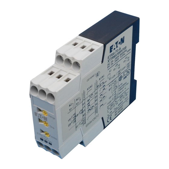 Eaton ETR4-70-A Instruction Leaflet