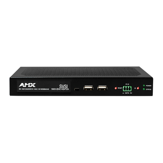 Harman AMX NMX-ENC-N2412A Instruction Manual