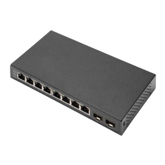 Digitus DN-80067 8-Port Gigabit Switch Manuals