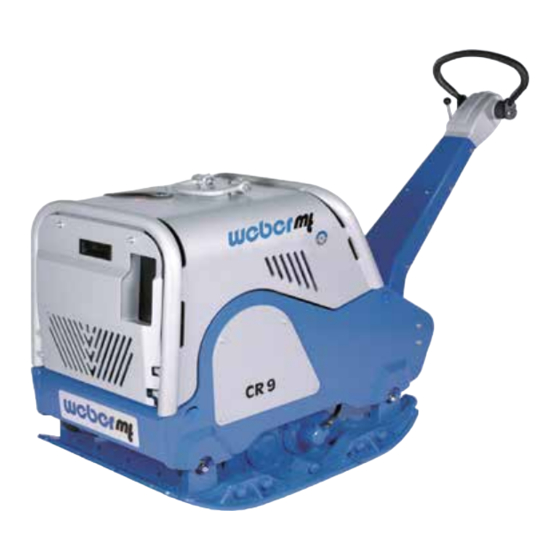 Weber mt CR 9-II Operating And Maintenance Manual