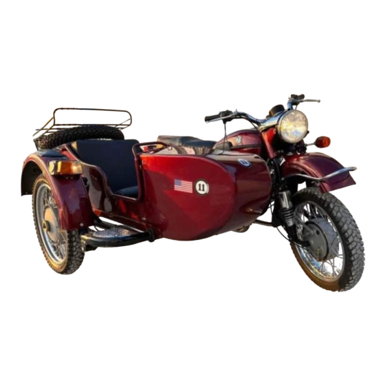 URAL Motorcycles Deco 2001 Owner's Manual