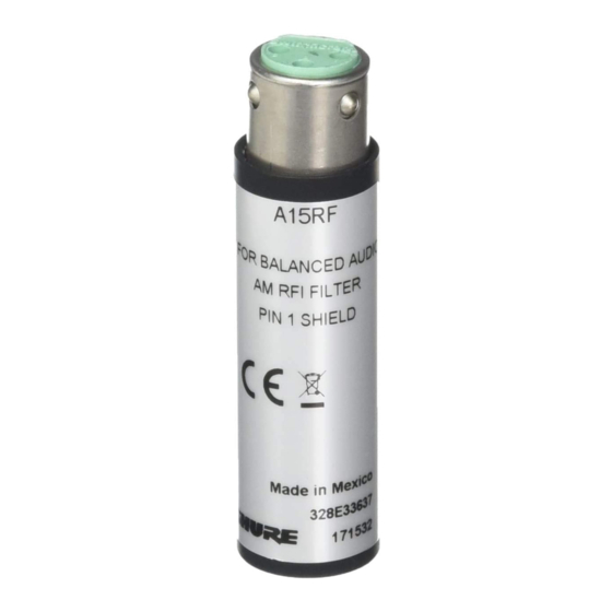 Shure A15RF User Manual