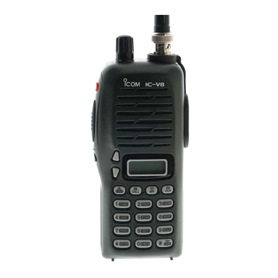 Icom IC-V8 Instruction Manual