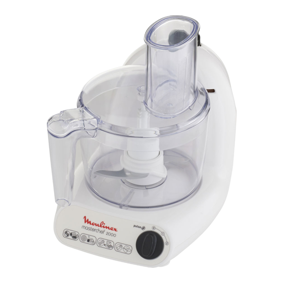 Moulinex MASTERCHEF 2000 Manual