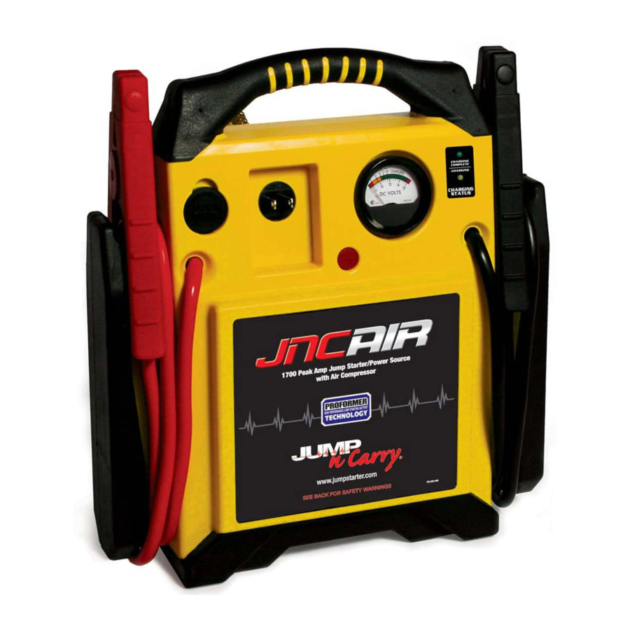 Jump-N-Carry JNCAIR - Jump Starter Manual
