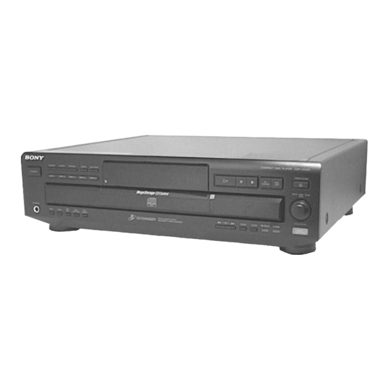Sony CDP-CE525 Service Manual