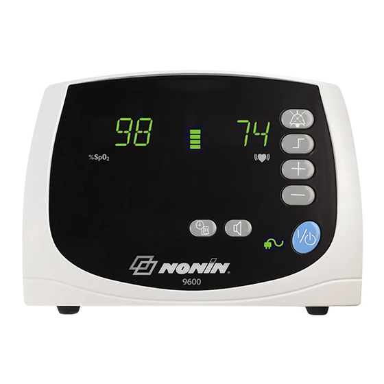 Nonin Avant  9600 Quick Manual