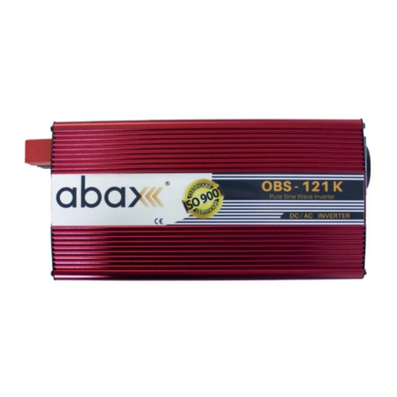 Abax OBS-243K Tam Sinus Inverter Manuals