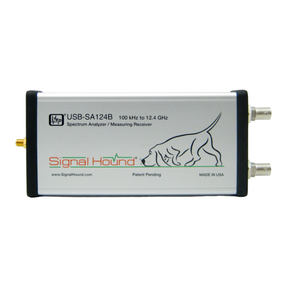 Signal Hound USB-SA124B User Manual